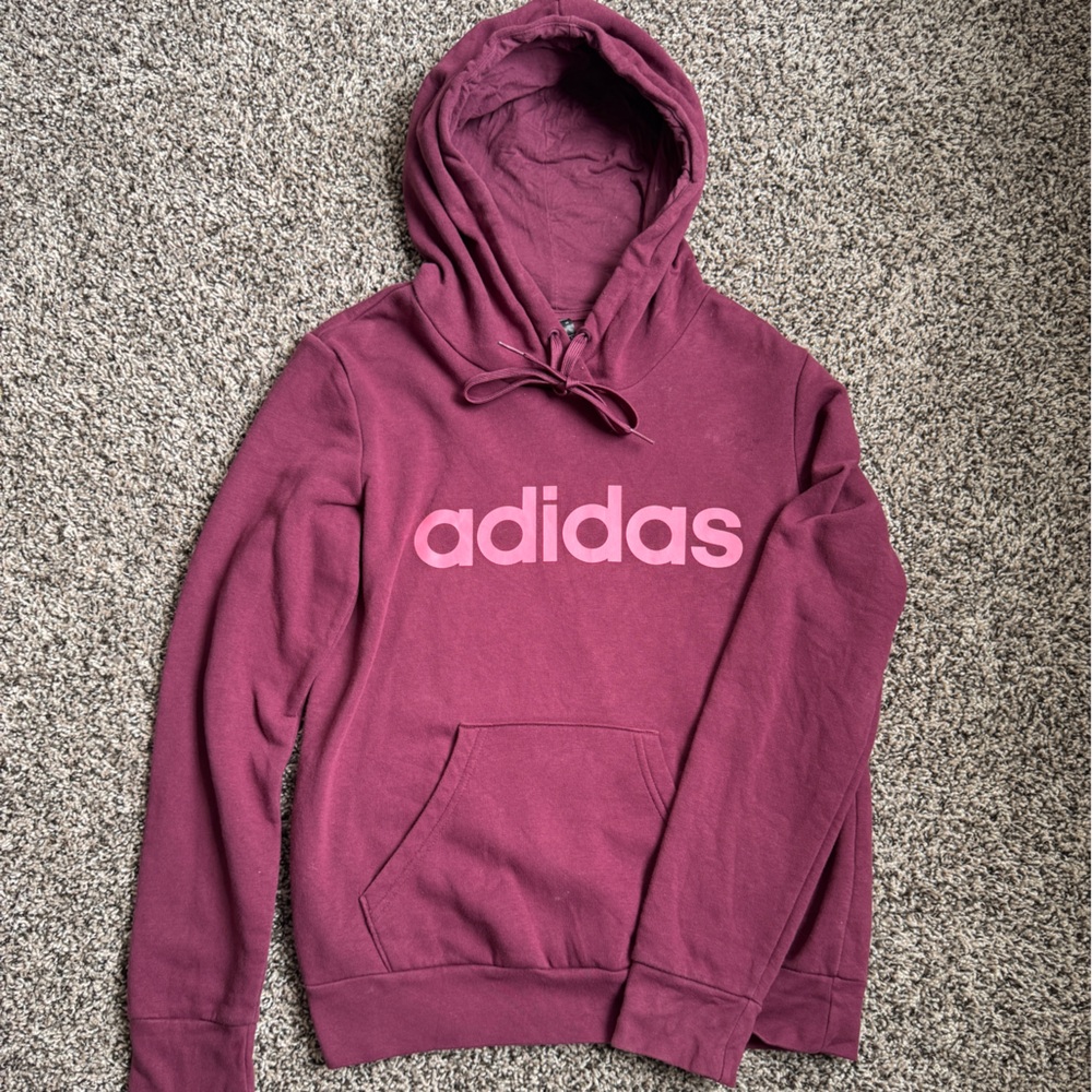 Adidas Burgundy Hoodie